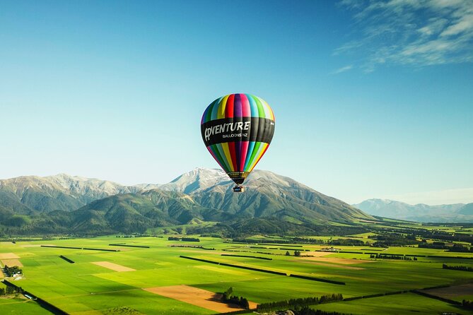 Methven-Mt Hutt Scenic Hot Air Balloon Flight - Landing, a drink, and the ride back