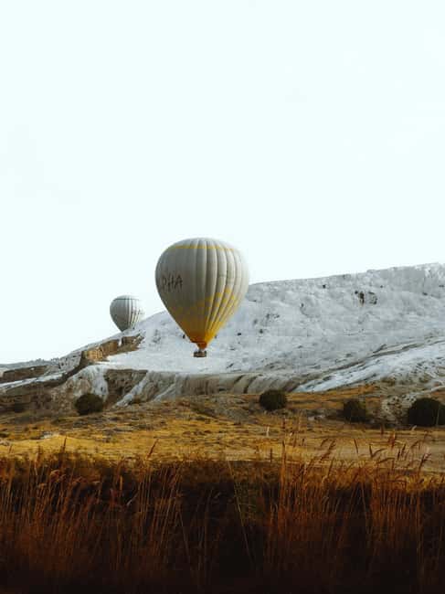 Pamukkale/Cappadocia: Hot Air Balloon Flight /Hotel Transfer - Sunrise above Pamukkale and Hierapolis