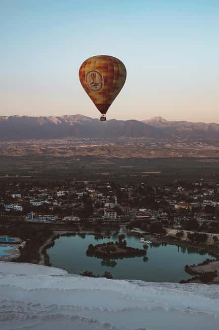 Pamukkale/Cappadocia: Hot Air Balloon Flight /Hotel Transfer - Landing, sparkling wine, and the certificate