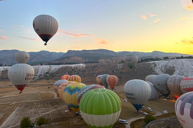 Pamukkale : Hot Air Balloon Sunrise Flight w/Transfer - Hierapolis from a different angle