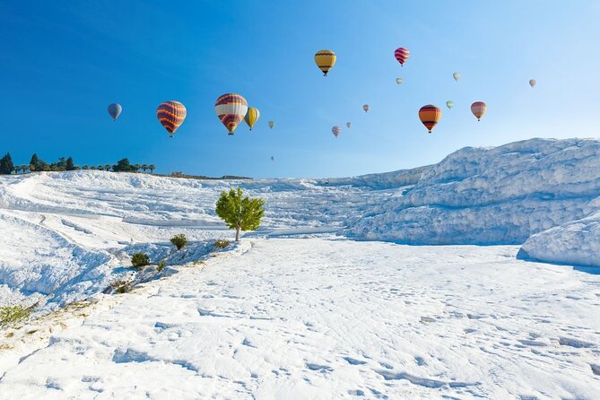 Pamukkale : Hot Air Balloon Sunrise Flight w/Transfer - One hour above the white terraces
