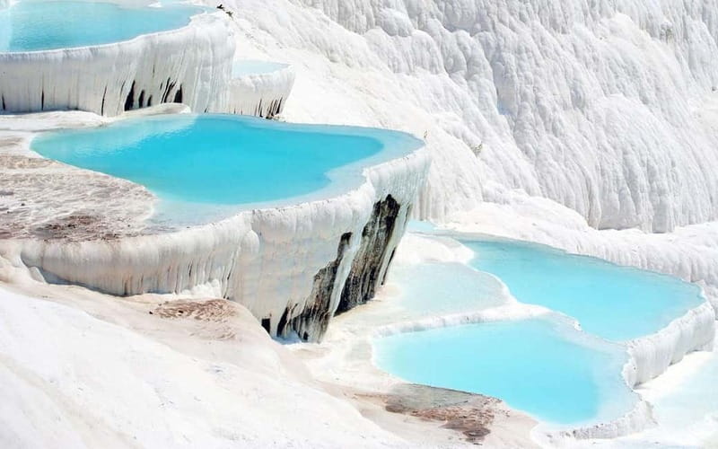 Pamukkale Hot Air Balloon Tour from Antalya, Alanya, Side - Three hours among the terraces and ruins