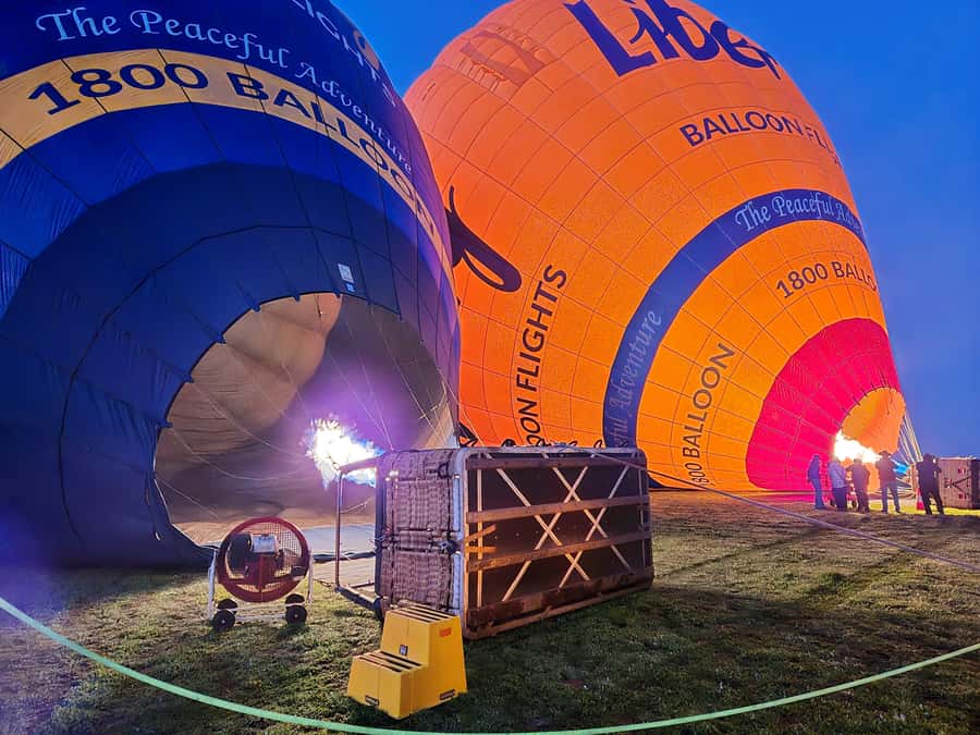 Perth to Northam: Balloon flight including shuttle bus - One quiet hour above the Avon Valley