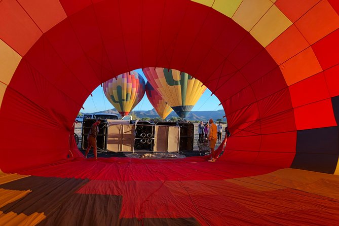 Phoenix area Hot Air Balloon Ride on the Largest Balloon in USA - Landing, Champagne, and a desert breakfast