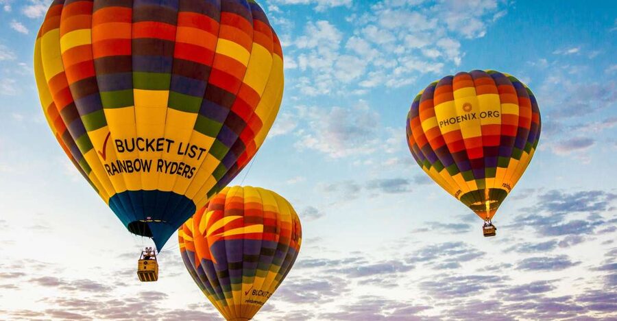 Phoenix: Hot Air Balloon Flight with Champagne - Champagne and snacks after the flight
