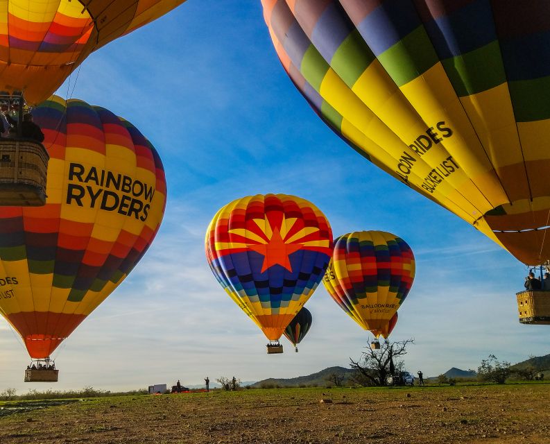 Phoenix: Hot Air Balloon Flight with Champagne - Helping a giant balloon come alive