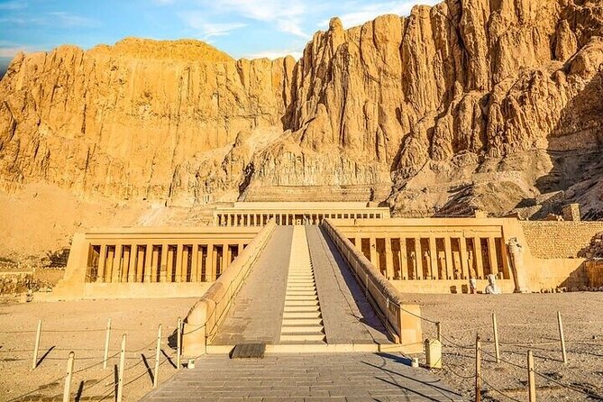Private Day from Cairo to Luxor by plane with hotel,balloon,west,east and lunch - Luxor Temple at the end of a very long day