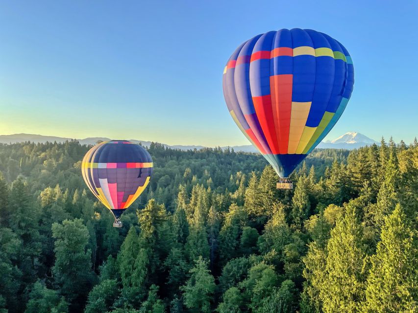 Seattle: Mt. Rainier Sunset Balloon Ride with Champagne - Key points to know before booking