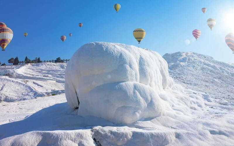 Side/Alanya: Pamukkale Hot Air Balloon Flight w/Lunch - The long return to Side or Alanya