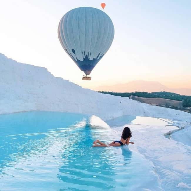 Side/Alanya: Pamukkale Hot Air Balloon Flight w/Lunch - Sunrise above the cotton castle