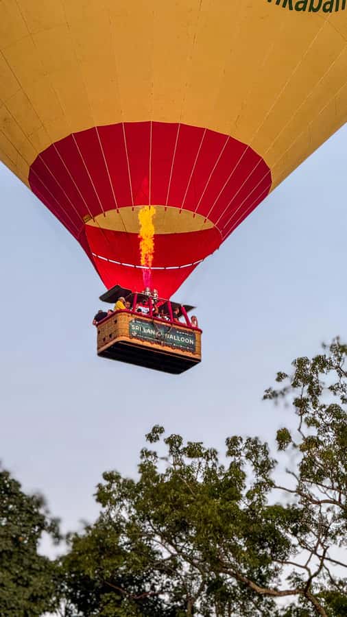 Sigiriya: Hot Air Balloon Ride - The landing is rural, not polished