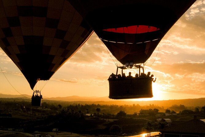 Sunrise Hot Air Balloon Flight over the Temecula Wine Country - Temecula wine country from above