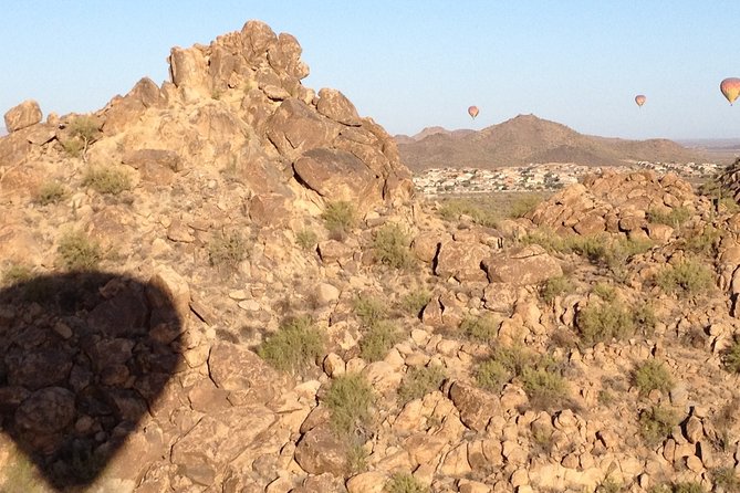 Sunrise Sonoran Desert Hot Air Balloon Ride from Phoenix - What you see from McDowell Regional Park