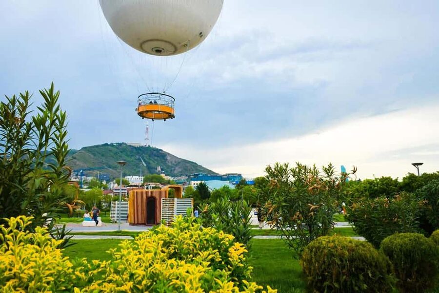 Tbilisi: Air Balloon Skip The Line Ticket - The view from 150 meters