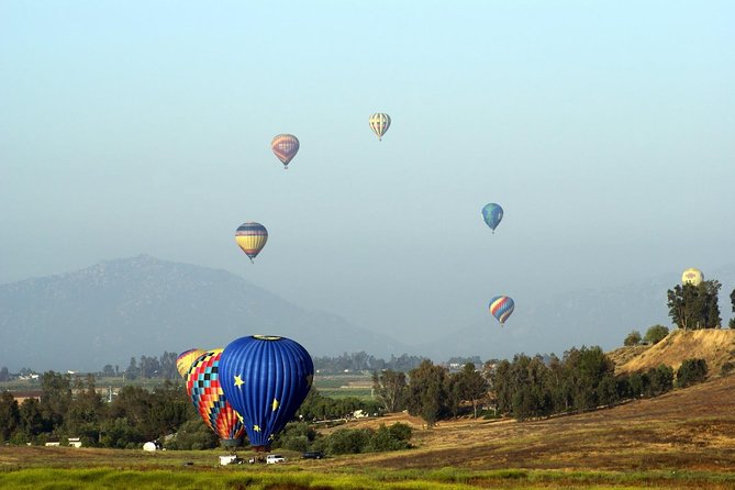 Temecula Shared Hot Air Balloon Ride - Floating over Temecula wine country