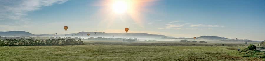 Yarra Valley: Hot Air Balloon Experience with Breakfast - The balloon inflation is part of the show