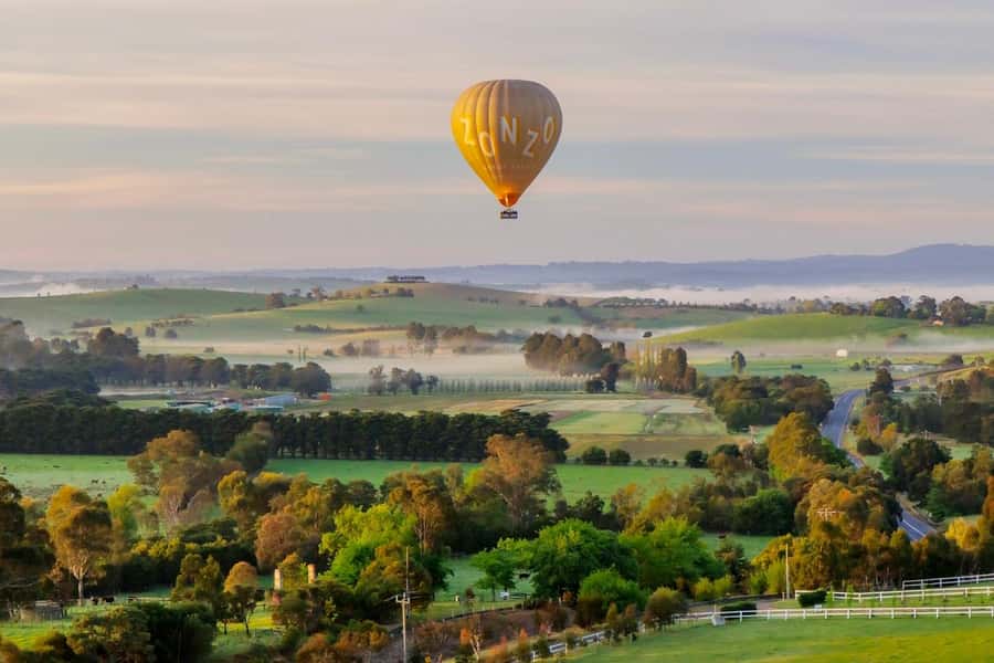 Yarra Valley: Hot Air Balloon with Breakfast & CBD Transfers - Watching the balloon come alive