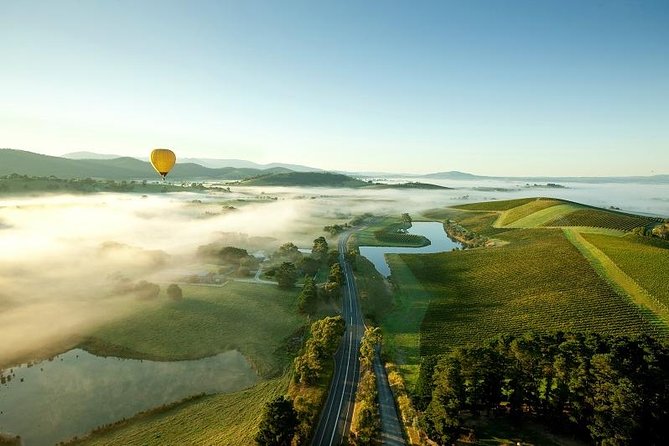 Yarra Valley Sunrise Balloon Flight with GoPro Photos - Helping the balloon rise before sunrise